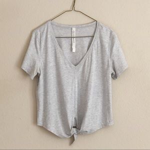 Lululemon tie front shirt